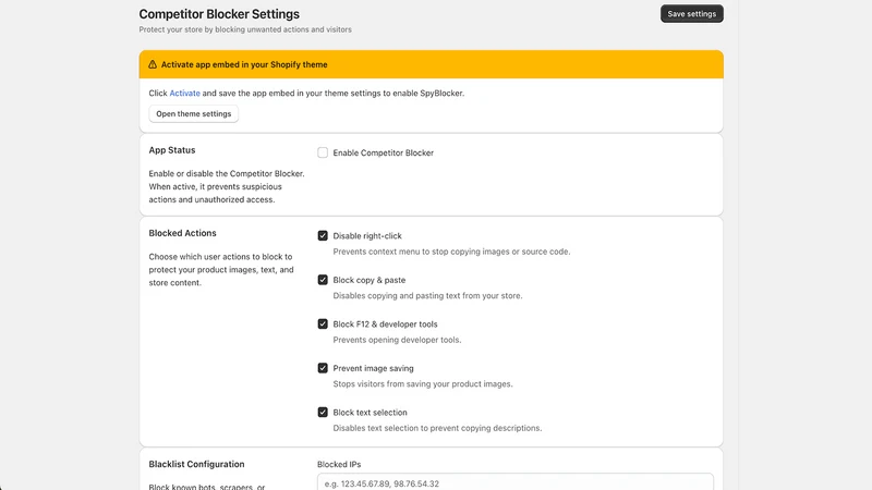 SpyBlocker – Block Competitors