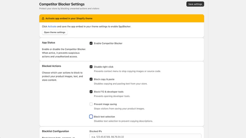 SpyBlocker – Block Competitors