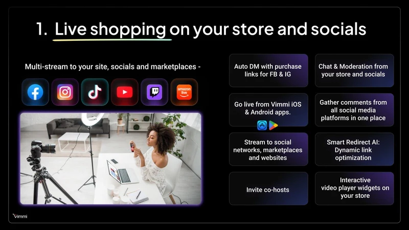 Vimmi: Live Shopping & Video