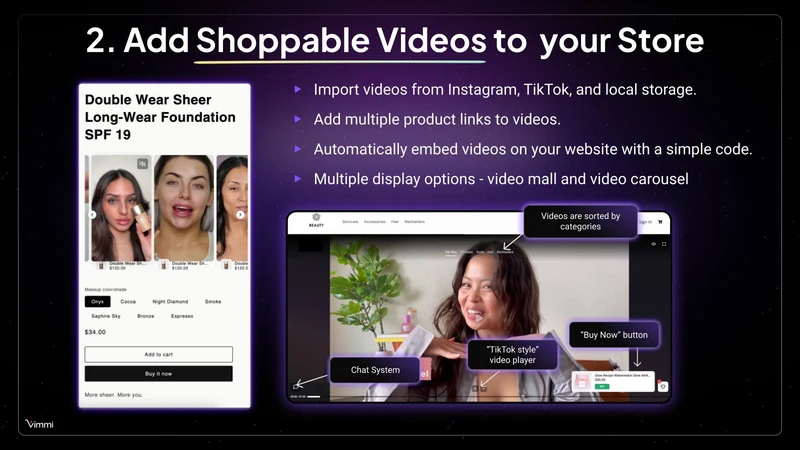 Vimmi: Live Shopping & Video