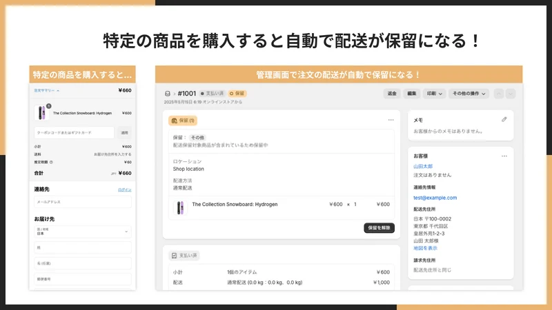 UR: Shipping Hold Products