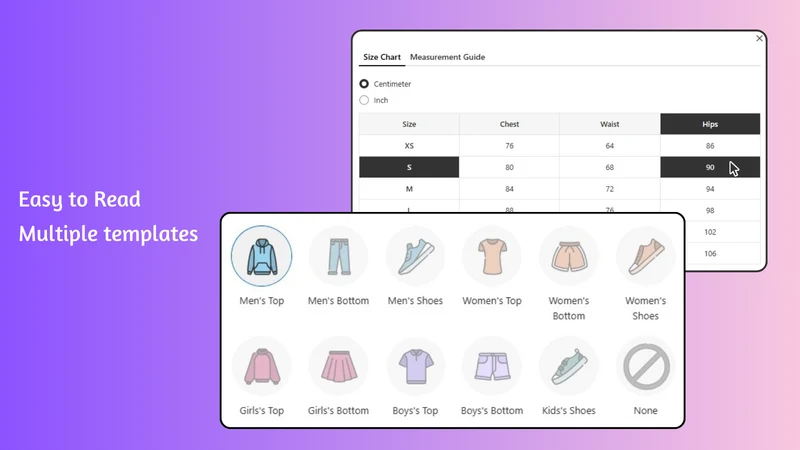 Pify Size Charts & Size Guides