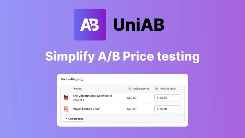 Uni: A/B Price Testing & CRO