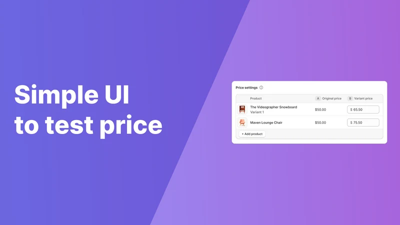 Uni: A/B Price Testing & CRO