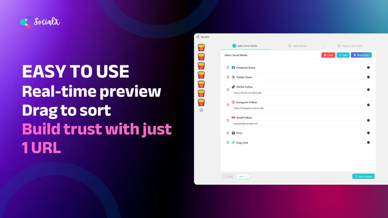 SocialX : Social Media Icons