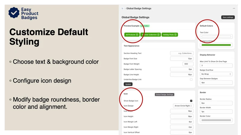 Easy Product Badges