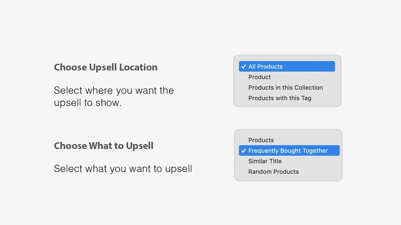 R Also Bought Together Upsells