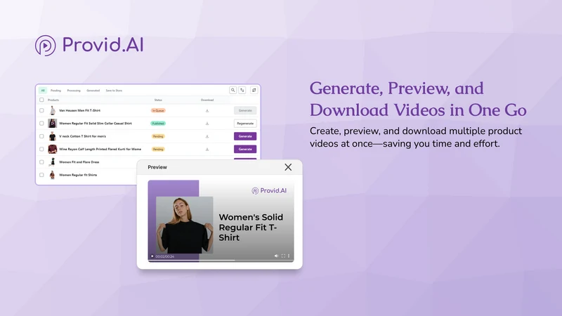 Provid.AI: Product Video Maker