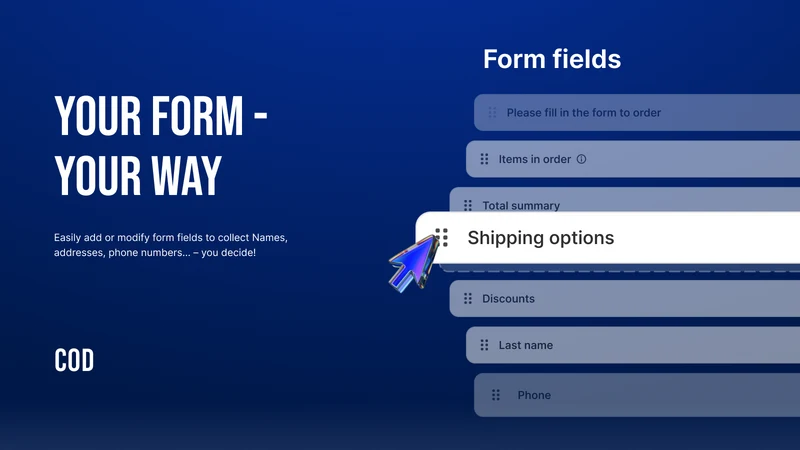 AG Cash On Delivery COD Form