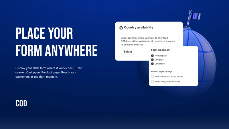 AG Cash On Delivery COD Form