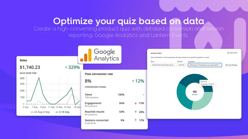 Lantern Product Quiz Builder