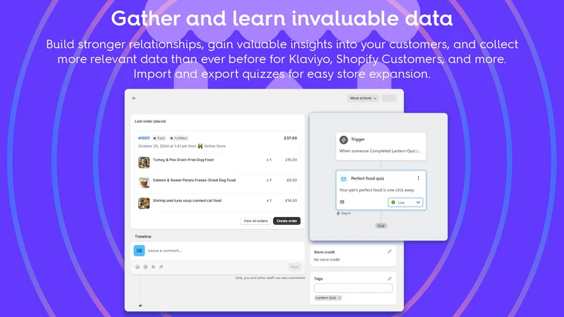 Lantern Product Quiz Builder