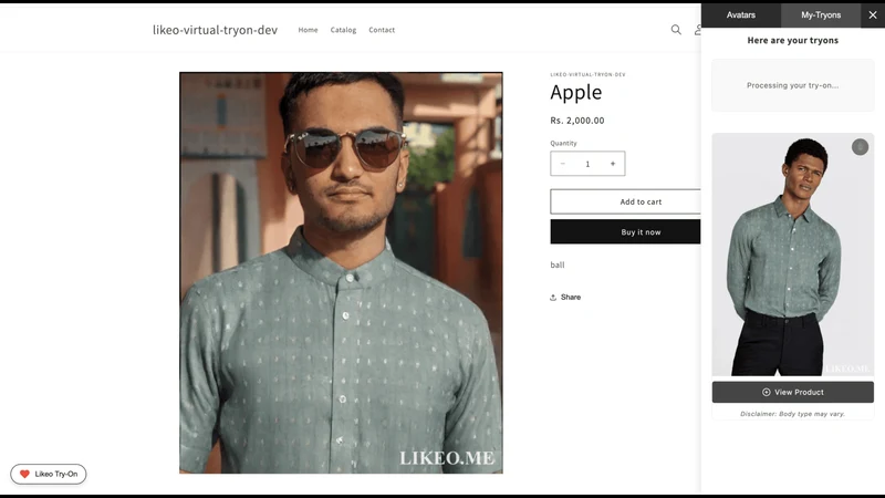 Likeo Virtual Try On