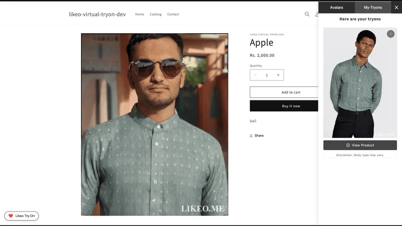 Likeo Virtual Try On