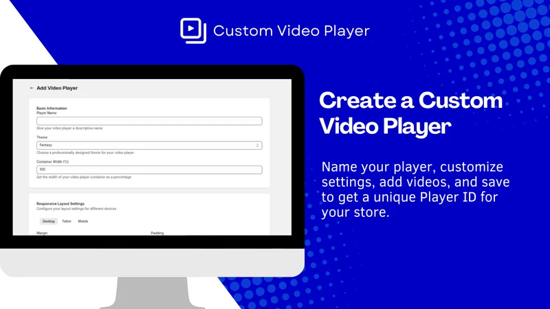 HX Custom Video Player