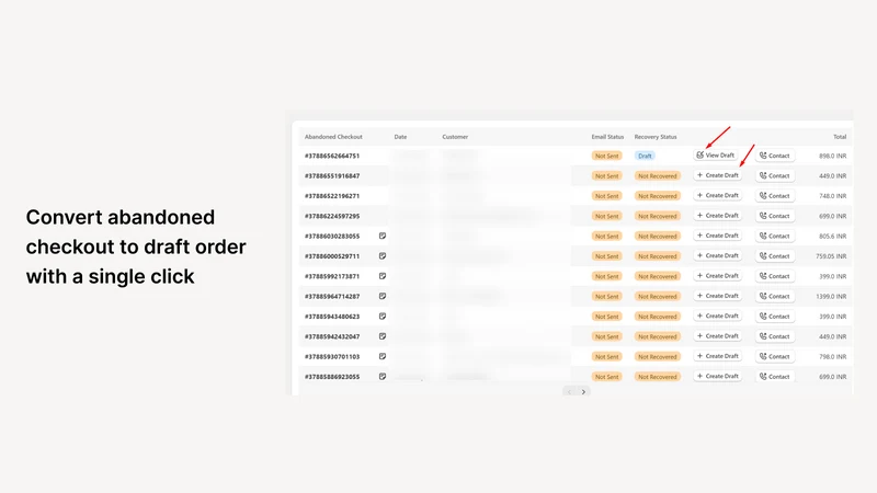 EE‑Abandoned checkout to Draft
