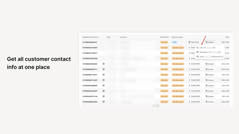 EE‑Abandoned checkout to Draft