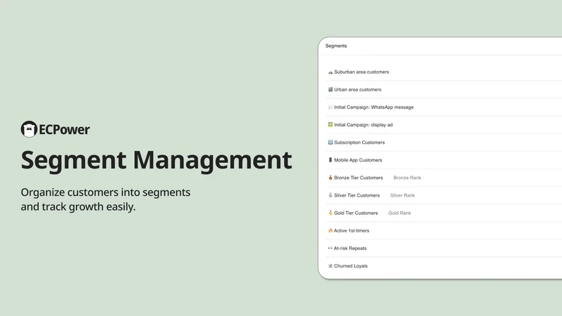 ECPower Segment CRM & Insights