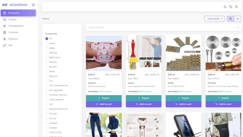 eComZone EU Dropshipping
