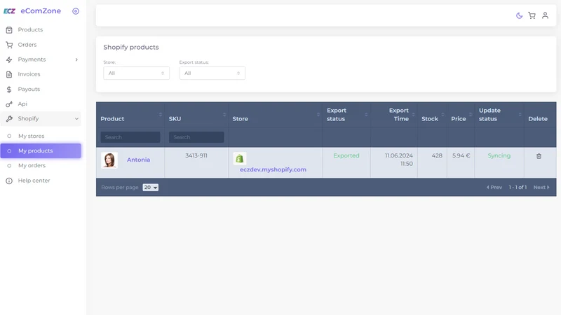 eComZone EU Dropshipping