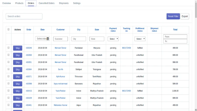 Ecom Express ‑ Shipping