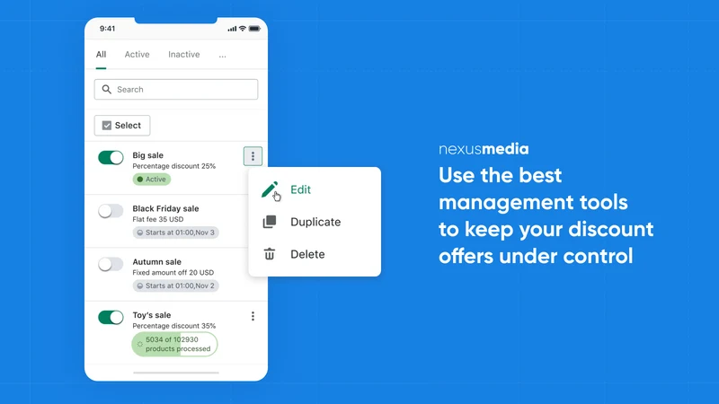 Easy:Sale Schedule Sales Price