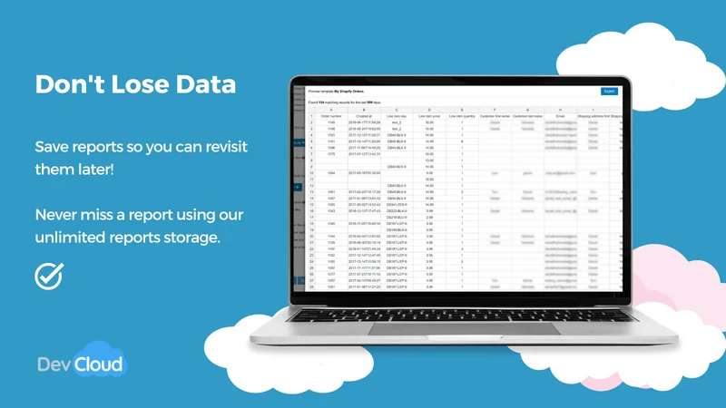 Easy Reports & Data Export