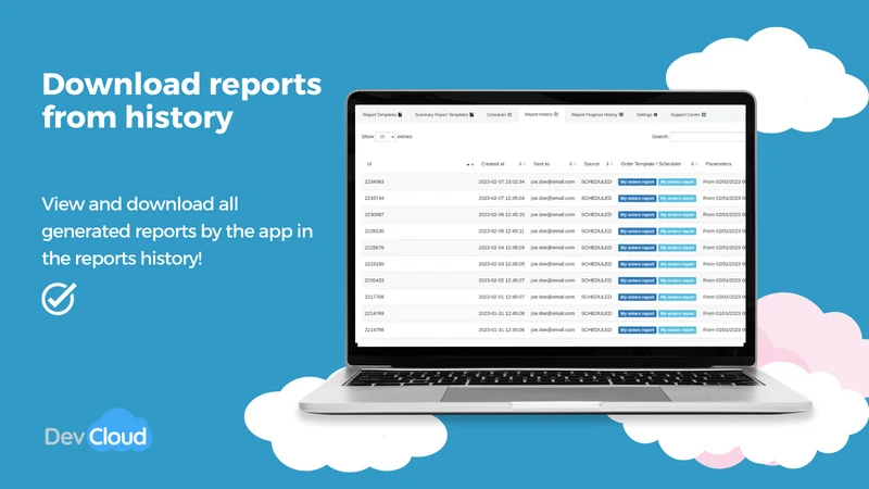Easy Reports & Data Export