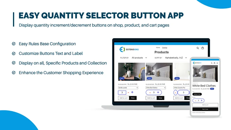 Extendons Quantity Selector