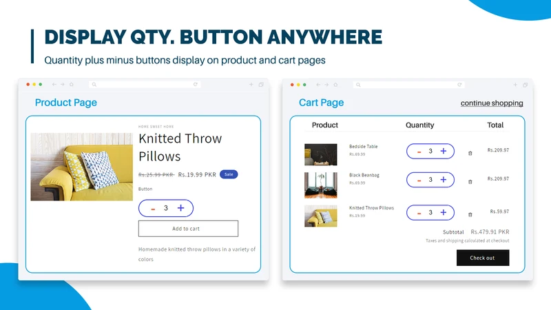 Extendons Quantity Selector