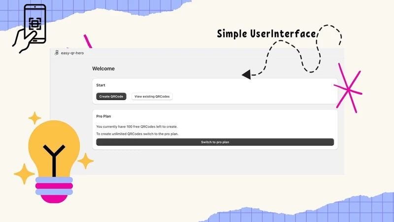Easy‑QR Hero QR Code Generator