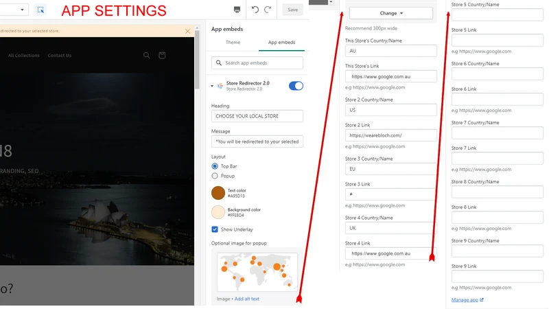Easy Popup Store Redirector