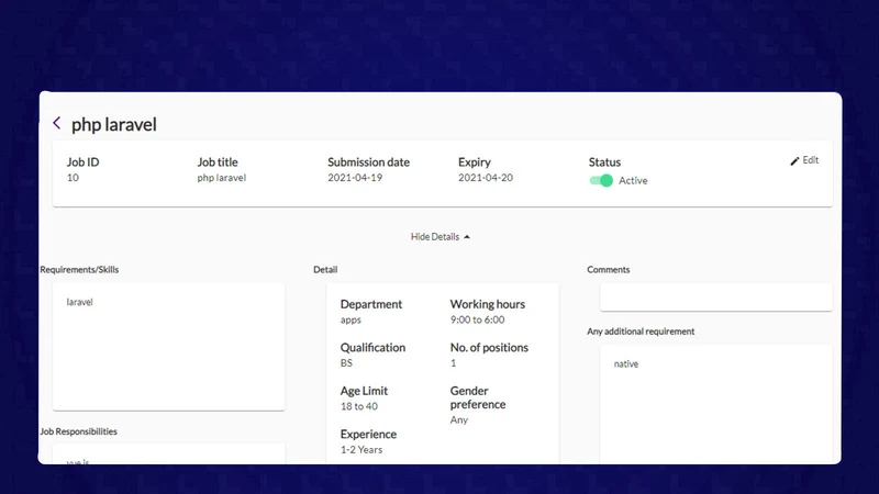Easy Job Posting