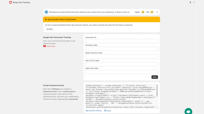 Pharo: Google Ads Tracking