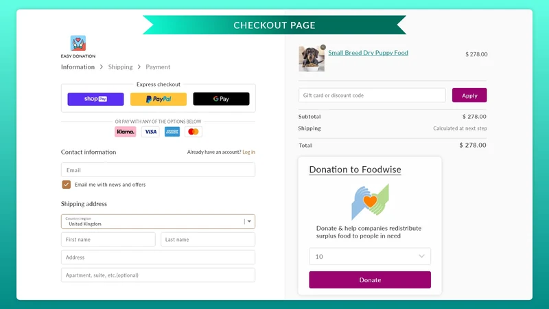 Zestard ‑ Easy Donation