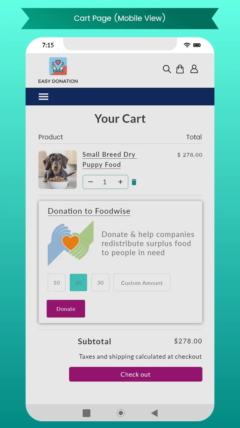 Zestard ‑ Easy Donation
