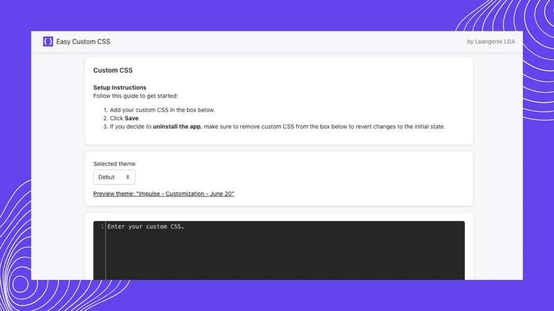 Easy Custom CSS