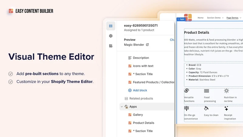 Posstack Easy Content Builder