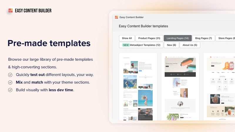 Posstack Easy Content Builder