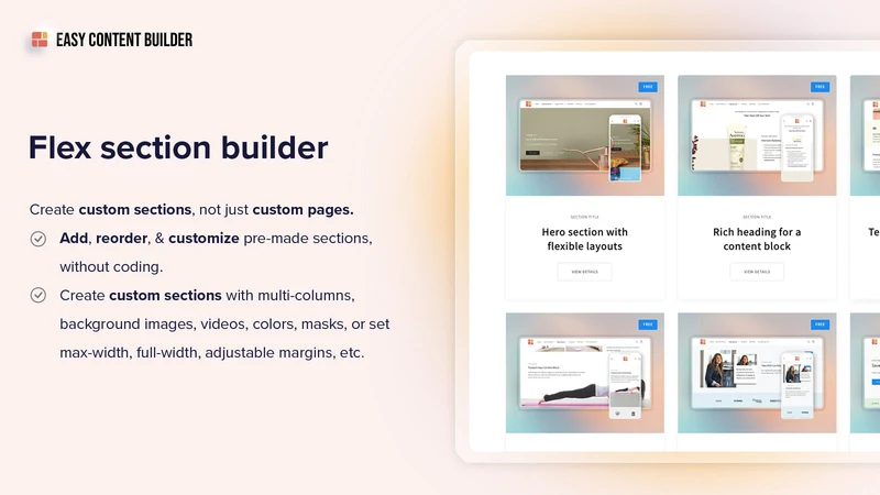 Posstack Easy Content Builder