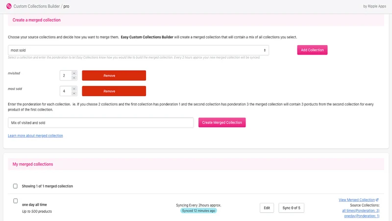 Ripple Collections Builder