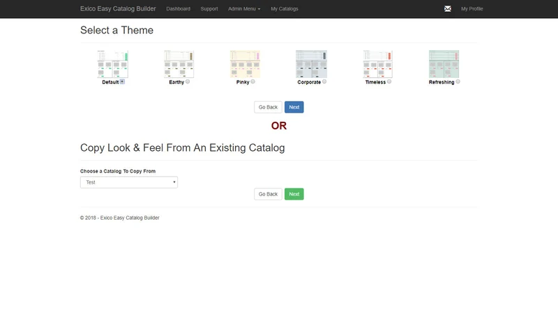 Exico Easy Catalog Builder