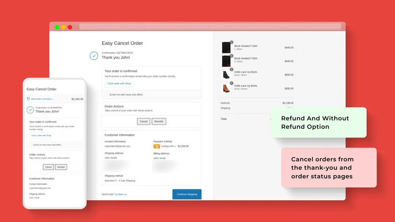 Easy Cancel Order