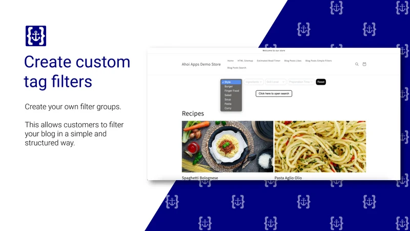 Ahoi Apps Blog Filter & Search