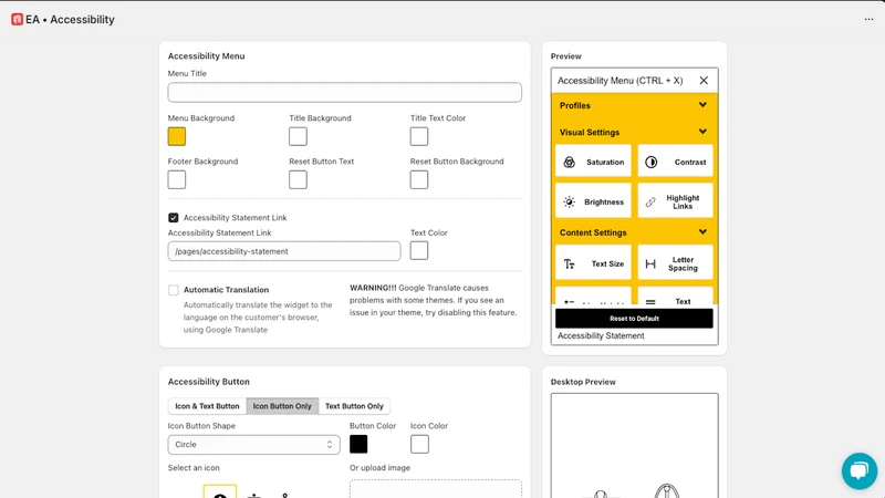 EA Accessibility ADA WCAG EAA