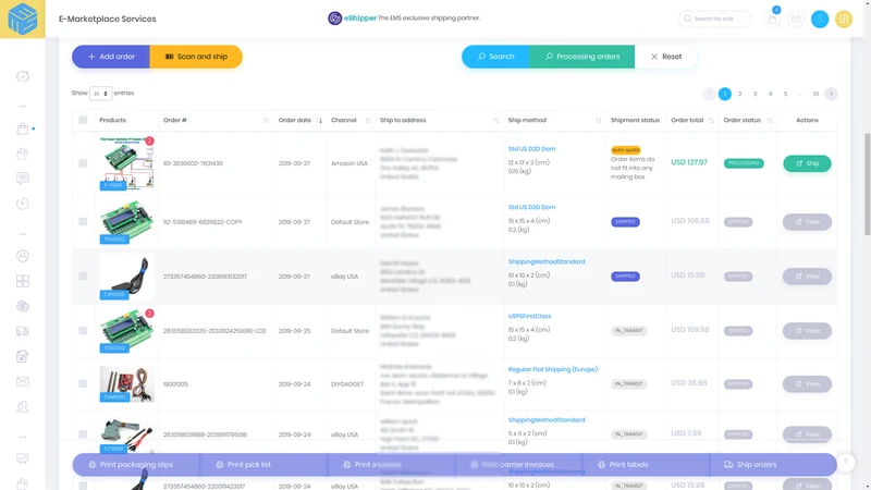 E‑Marketplace Services (EMS)