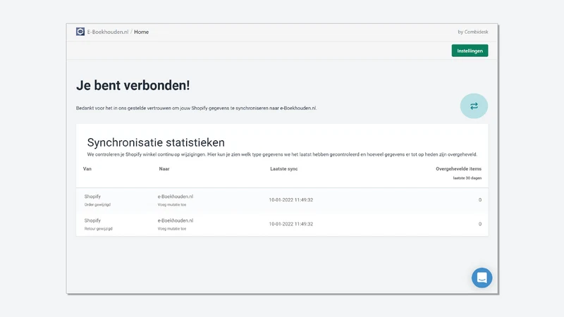 Combidesk e‑Boekhouden.nl