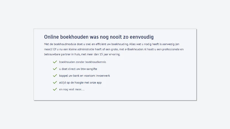 Combidesk e‑Boekhouden.nl