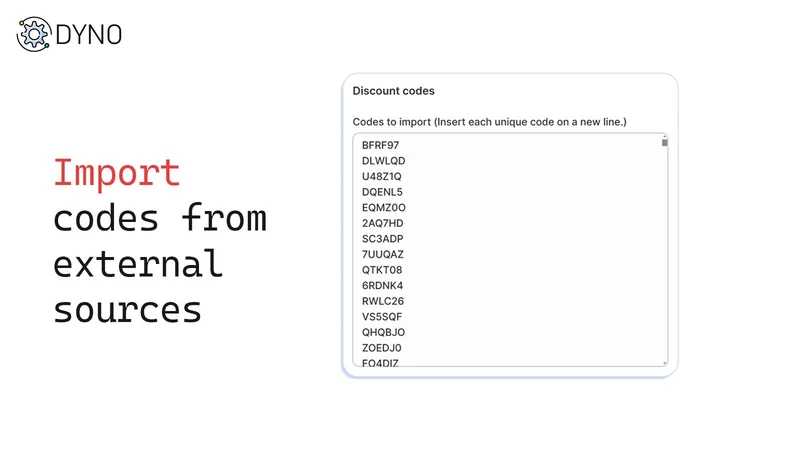 Bulk Discount Codes Generator