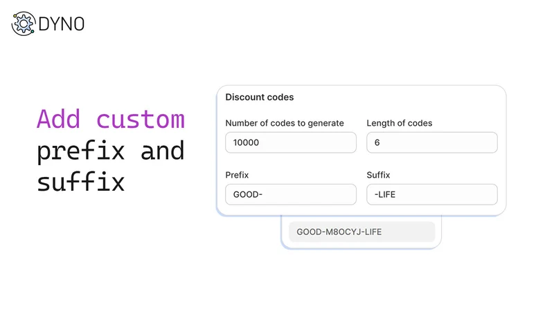 Bulk Discount Codes Generator